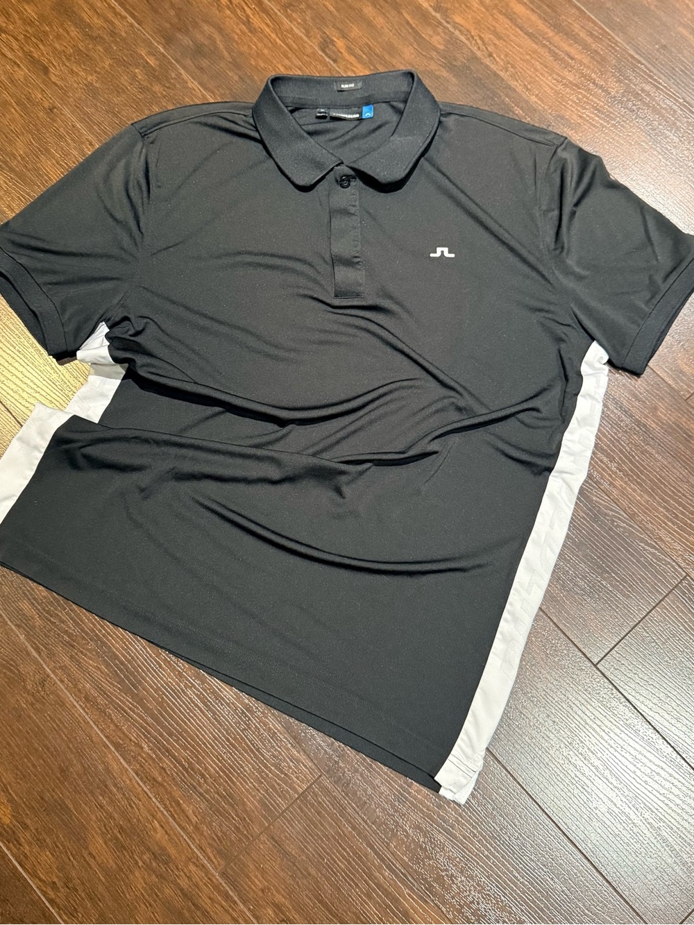 J. LINDEBERG Golf Shirt Polo Men’s Size XL Jack Slim Fit TX Jersey Black